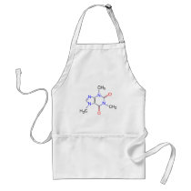 Caffeine Molecule aprons by GenepoolDesign Caffeine Molecule aprons