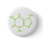 Caffeine Molecule Pin