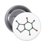 Caffeine molecule button