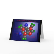 Caffeine Molecule (card) by Derethman Caffeine Molecule (card)