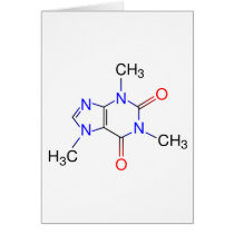 Caffeine Molecule cards by GenepoolDesign Caffeine Molecule cards