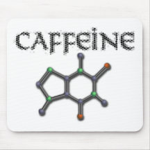 Caffeine Molecule Coffee Chemistry Formula Mousepad