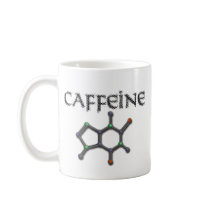 Caffeine Molecule Coffee Chemistry Formula Coffee Mugs