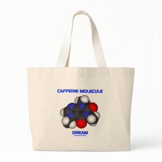 Caffeine Molecule Dream (Caffeine Molecule 3D) bag
