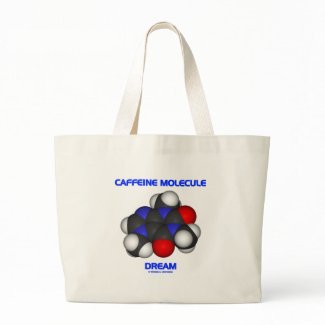 Caffeine Molecule Dream (Caffeine Molecule 3D) bag