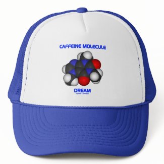 Caffeine Molecule Dream (Caffeine Molecule 3D) hat