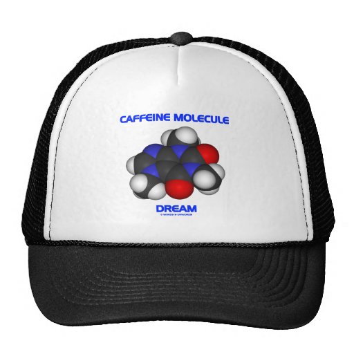 Caffeine Molecule Dream (Caffeine Molecule 3D) Hat