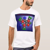 Caffeine Molecule (front) t-shirts