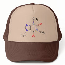 Caffeine Molecule hats by GenepoolDesign Caffeine Molecule hats