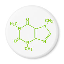 Caffeine Molecule Fridge Magnet