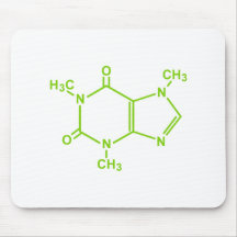 Caffeine Molecule Mouse Pad