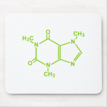 Caffeine Molecule Mouse Pad