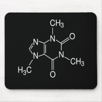 caffeine molecule mousepads
