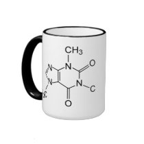 Caffeine Molecule Mug by InsideOut_Tees Caffeine Molecule Mug