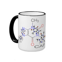 Caffeine molecule mugs by Dreamstone_24 Caffeine molecule mugs