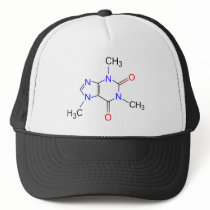 Caffeine Molecule Organic Compound Mesh Hat