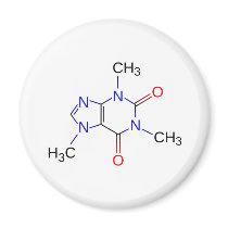 Caffeine Molecule Organic Compound Fridge Magnets