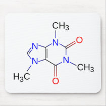 Caffeine Molecule Organic Compound Mousepads