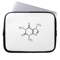 Caffeine Molecule Sleeve Laptop Computer Sleeves