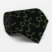 Caffeine Molecule Tie by InsideOut_Tees Caffeine Molecule Tie