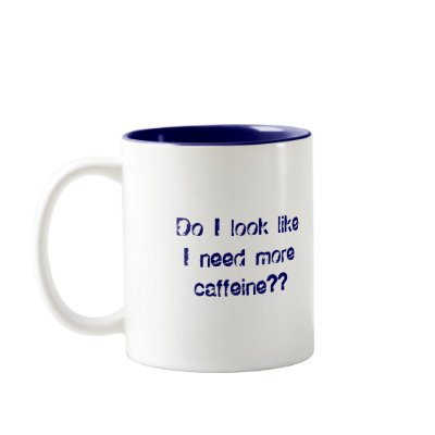 "Caffeine" Mug (Mo) by monzterz