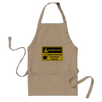 Caffeine Warning Trucker Apron