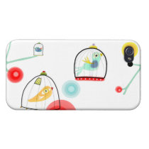 Cage Birds Cute Poppies Art iphone cases