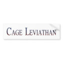 Cage Leviathan bumper stickers by FreeGirl Cage Leviathan bumper stickers