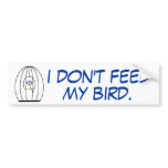 Caged Bird Bumpersticker Bumper Stickers