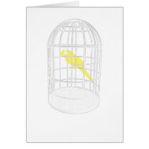 Caged Bird Greeting Card