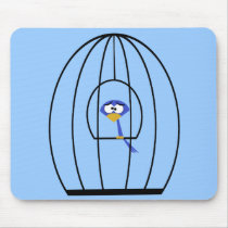 Caged Bird Mousepad by stlewis75 Caged Bird Mousepad