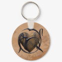 Caged Heart keychains