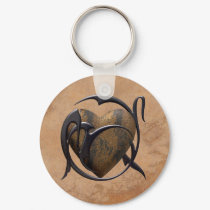 Caged Heart keychains
