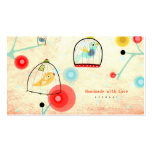 Cages Birds Business Cards Poppies business cards