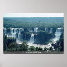 Caídas de Iguacu, Paraná, el Brasil Posters