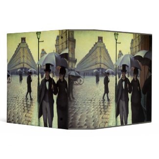 Caillebotte's Paris Street, Rainy Day binder