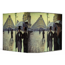 Caillebotte's Paris Street, Rainy Day binders