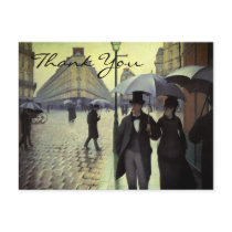 Caillebotte's Paris Street, Rainy Day Postcards