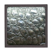 Caiman Crocodile Faux Alligator-Skin Design Premium Gift Boxes