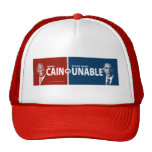 CAIN vs UNABLE Herman Cain 2012 Mesh Hat