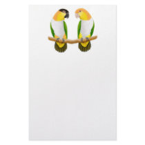Caique Parrot Love Stationery