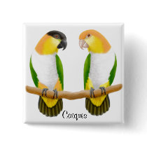 Caique Parrots Pin