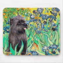 Cairn (Brindle 17) - Irises Mouse Pad