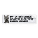 Cairn Terrier 2 Honor bumpersticker