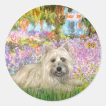 Cairn Terrier 4 - Garden Round Sticker