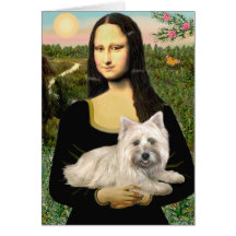 Cairn Terrier 4 - Mona Lisa Card