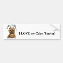 Cairn Terrier Banner Bumper Sticker