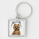 Cairn Terrier Banner Keychain