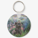 Cairn Terrier (Brindle 21) - By the Seine keychains by masterpiecedogs Cairn Terrier (Brindle 21) - By the Seine keychains