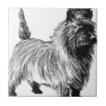 Cairn Terrier Dog Puppy Crown Ceramic Tile